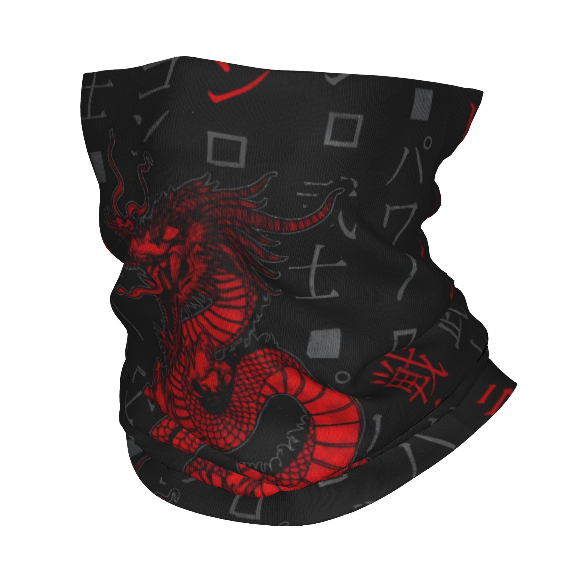 Neck Gaiter Face Cover - Rode Draak Dier Bandana Halsbeenkap Winddicht