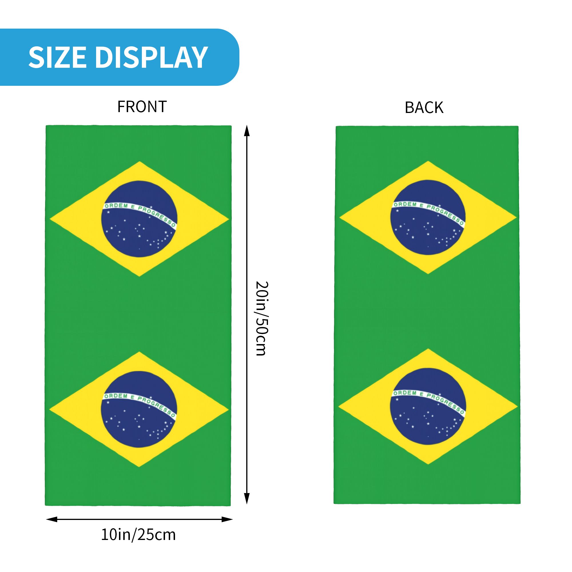 Aangepaste Brazilië Vlag Banda - Neck Gaiter Face Cover recensie en prijs