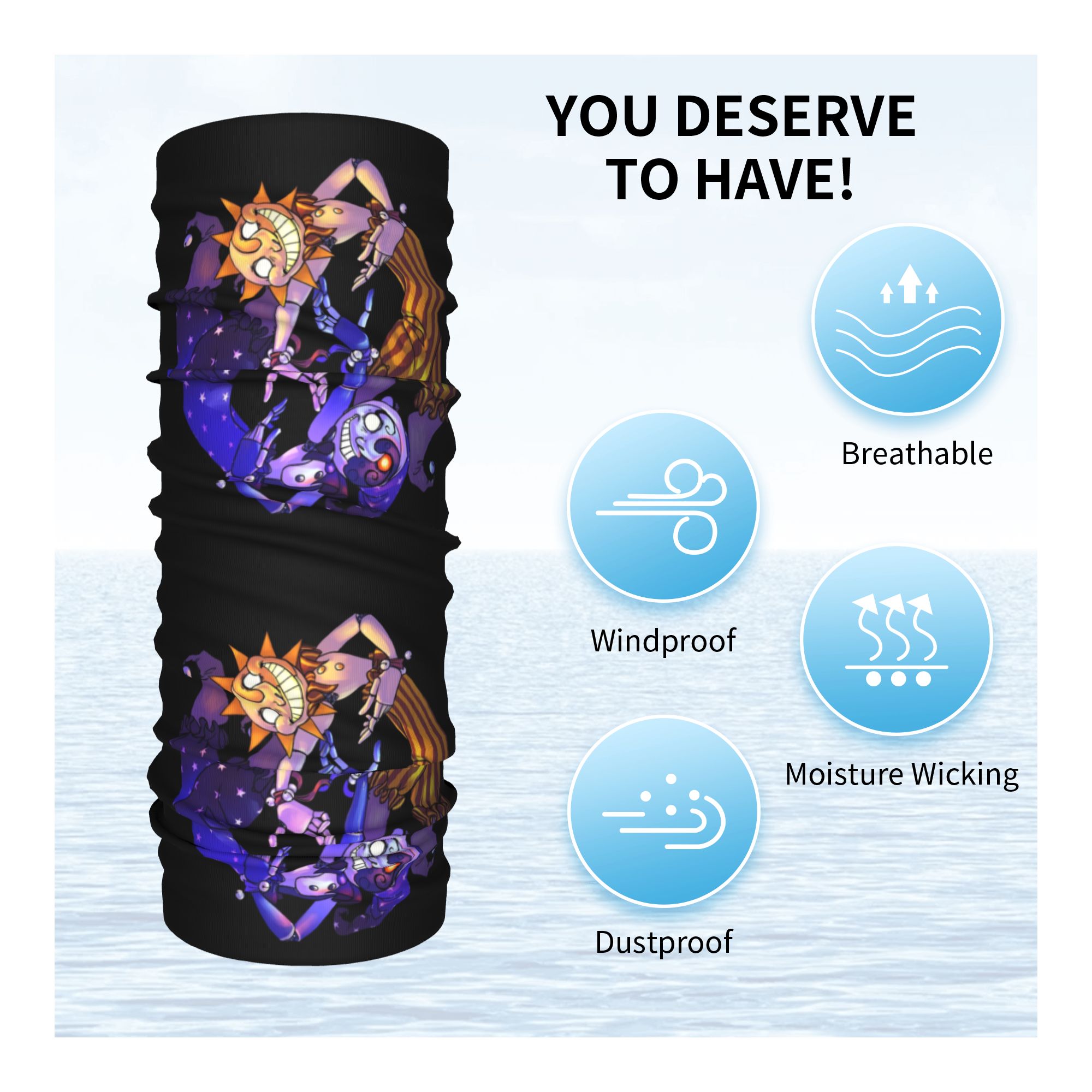 Zon En Maan FNAF Beveiliging G - Neck Gaiter Face Cover recensie en prijs